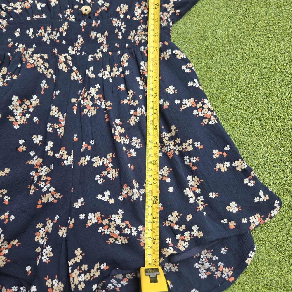 Abercrombie & Fitch Women's Romper Floral Print Navy Blue Size XS - Picture 7 of 8